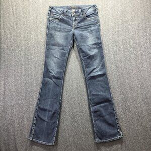 Silver Jeans Frances 18 Jeans Womens 28x33 Blue Bootcut Stretch Denim Mid Rise